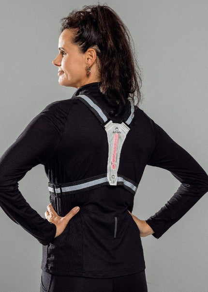 Bee-Safe | Led Harness USB | Phone Pocket | Glow / Silver