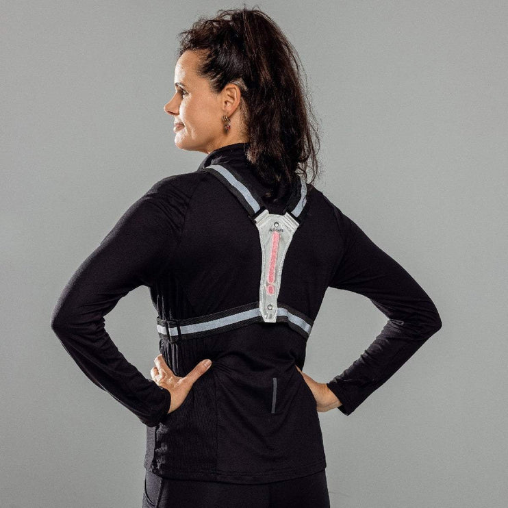 Bee-Safe | Led Harness USB | Phone Pocket | Glow / Silver