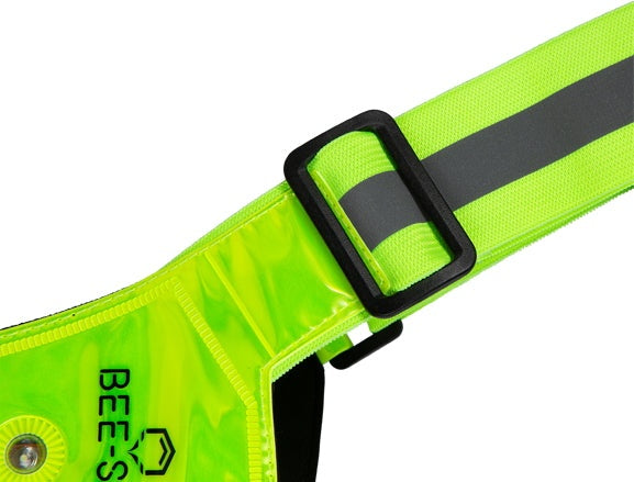 Bee-Safe | Led Harness USB | Phone Pocket | Lime