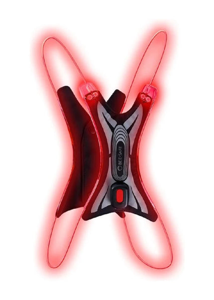 Bee-Safe | Led Vest USB Spider | Red