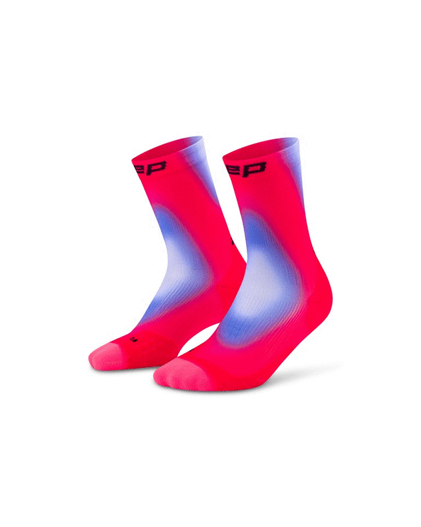 CEP | Core Run Gradient Socks | Mid-Cut | Men's | Pink / Blue