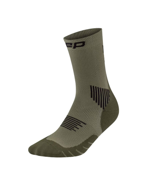 CEP | Run Compression Socks | Mid-Cut | Men's | Olive