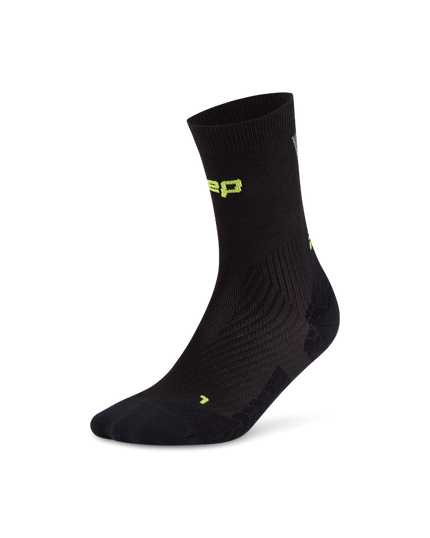 CEP | Run Ultralight Socks | Mid Cut | Dames | Black / Grey