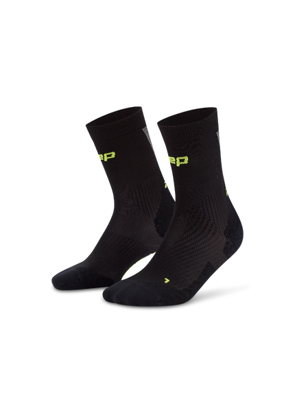 CEP | Run Ultralight Socks | Mid Cut | Dames | Black / Grey