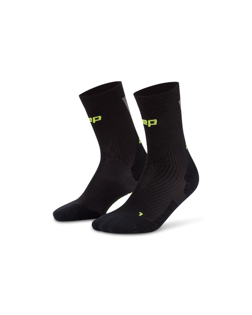 CEP | Run Ultralight Socks | Mid Cut | Damen | Schwarz / Grau