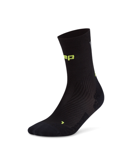 CEP | Run Ultralight Socks | Mid Cut | Heren | Black / Grey