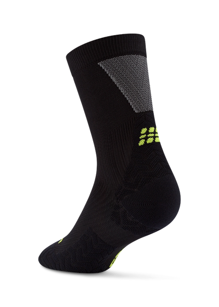 CEP | Run Ultralight Socks | Mid Cut | Heren | Black / Grey