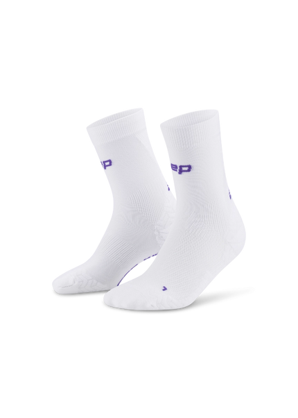 CEP | Run Ultralight Socks | Mid Cut | Heren | White