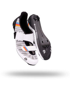 Cadomotus | Chronos Aero Long Distance Triathlon Cycling Shoe | Bianco