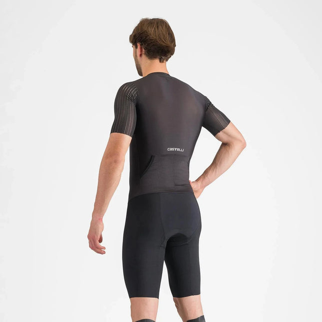 Castelli | PR 2 Geschwindigkeit | Trisuit | Kurzarm | Männer | Helles Schwarz 