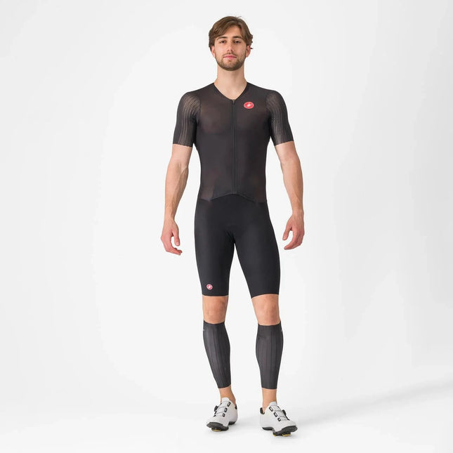 Castelli | PR 2 Geschwindigkeit | Trisuit | Kurzarm | Männer | Helles Schwarz 