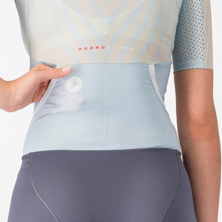 Castelli | San Remo 3 | Trisuit | Short Sleeve | Dames | Sky / Silver