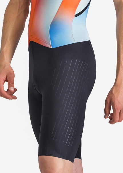 Castelli | San Remo 3 | Trisuit | Short Sleeve | Men | Paprika / Sky Black