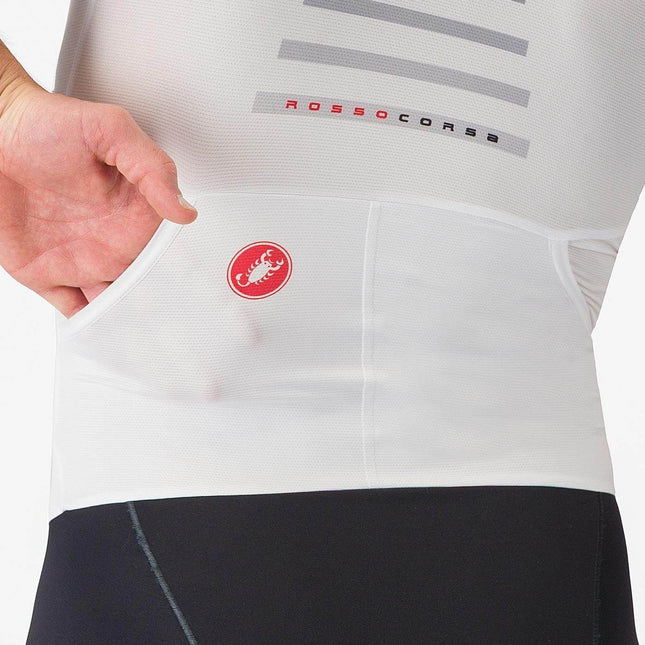 Castelli | San Remo 3 | Trisuit | Kurzarm | Herren | Weiß / Schwarz