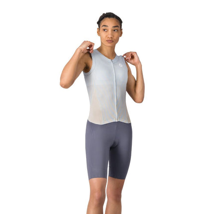 Castelli | San Remo 3 | Trisuit | Sleeveless | Dames | Sky / Silver