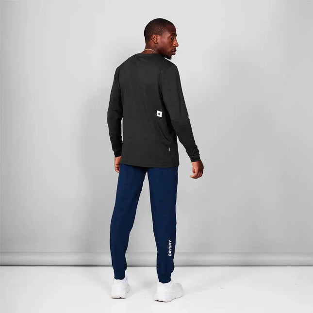 Saysky | Clean Pace Long Sleeve | Heren | Black SAYSKY