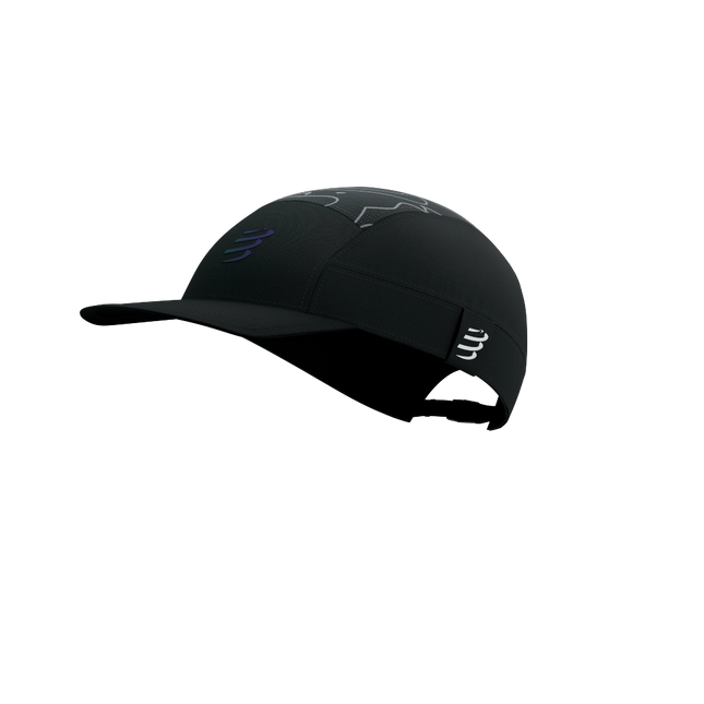 Compressport | 5 Panel Light Cap | Black / Aurora