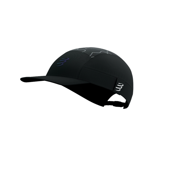 Compressport | 5 Panel Light Cap | Black / Aurora