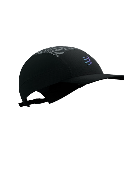 Compressport | 5 Panel Light Cap | Black / Aurora