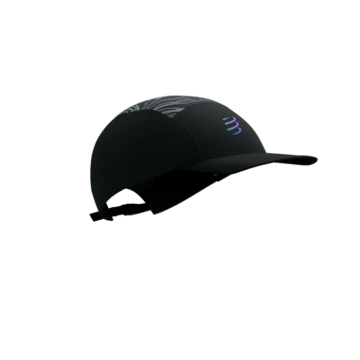 Compressport | 5 Panel Light Cap | Black / Aurora