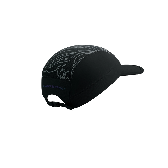 Compressport | 5 Panel Light Cap | Black / Aurora