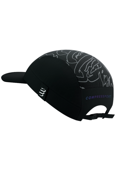 Compressport | 5 Panel Light Cap | Black / Aurora
