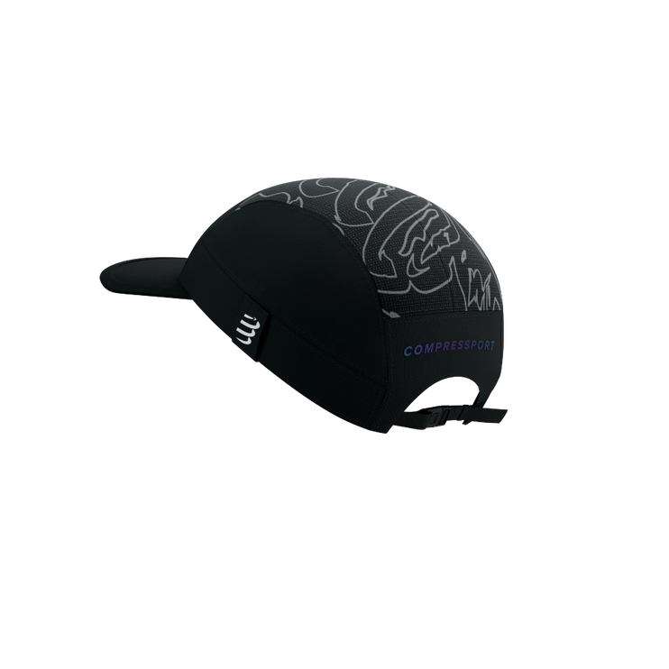 Compressport | 5 Panel Light Cap | Black / Aurora
