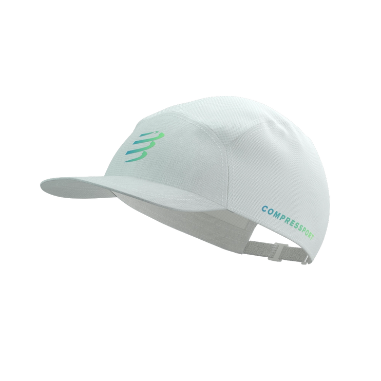 Compressport | 5 Panel Light Cap | Star White / Blue / Green