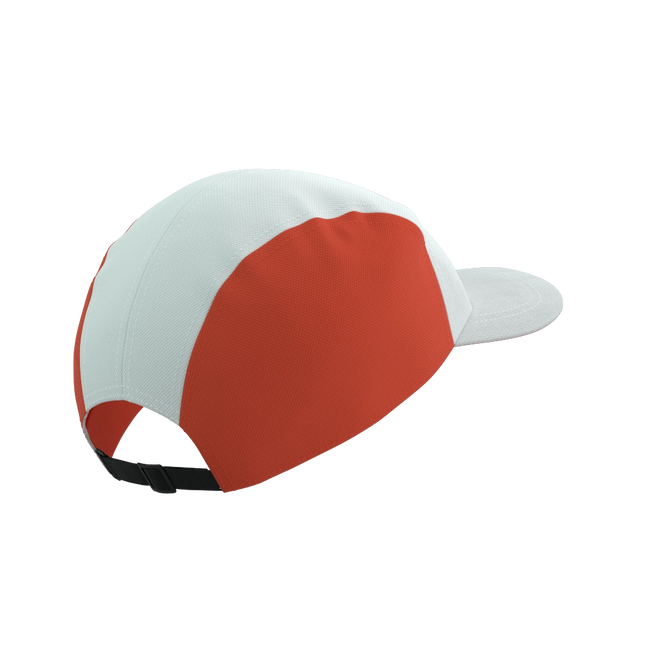 Compressport | 5 Panel Light Cap | Star White / Tigerlily