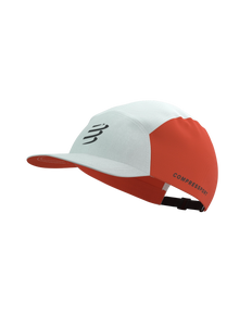 Compressport | 5 Panel Light Cap | Star White / Tigerlily