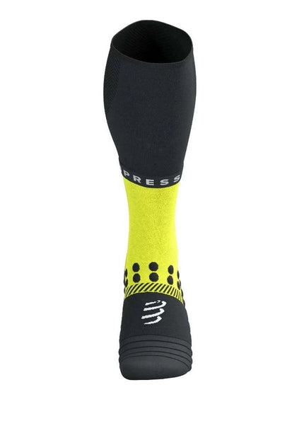 Compressport | Full Socks Winter Run | Black / Safe Yellow