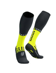 Compressport | Full Socks Winter Run | Black / Safe Yellow