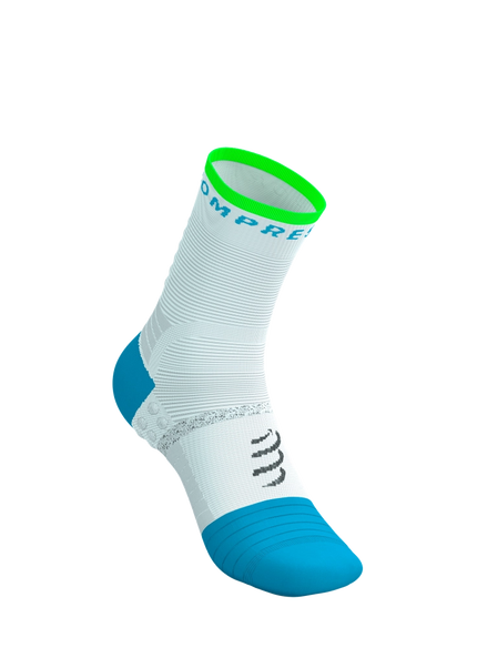 Compressport | Pro Marathon Socks V2 | White / Blue / Green