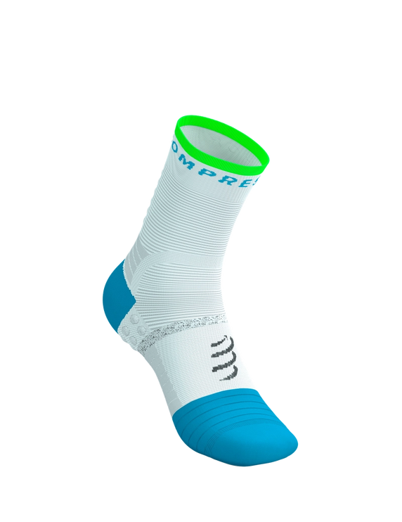 Compressport | Pro Marathon Socks V2 | White / Blue / Green