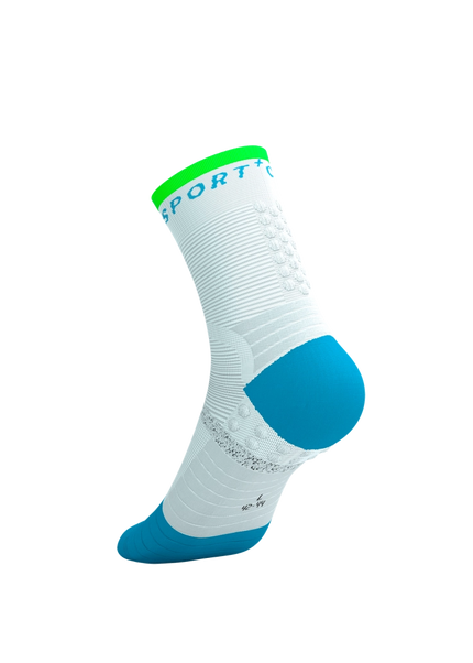 Compressport | Pro Marathon Socks V2 | White / Blue / Green