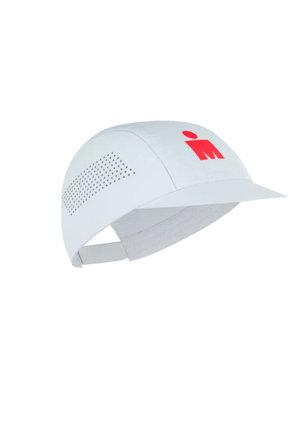 Compressport | Pro Racing Cap | IRONMAN 2026 | White / Neon Red
