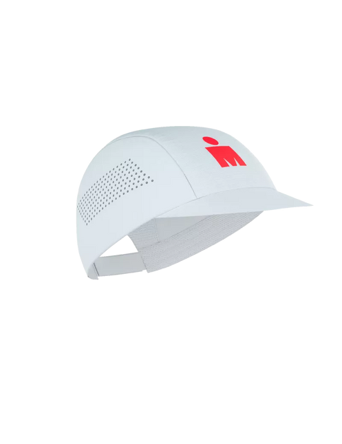 Compressport | Pro Racing Cap | IRONMAN 2026 | White / Neon Red