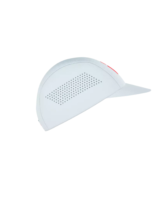 Compressport | Pro Racing Cap | IRONMAN 2026 | White / Neon Red