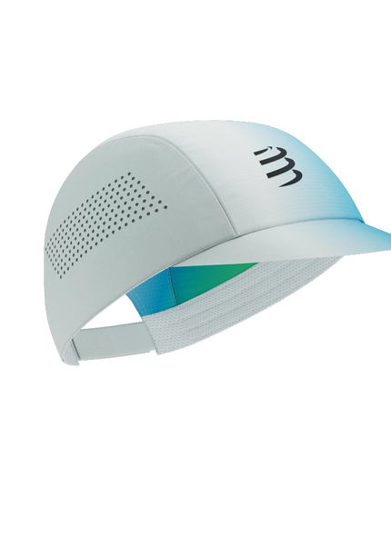 Compressport | Pro Racing Cap | Weiß / Blau / Grün