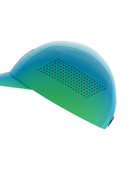Compressport | Pro Racing Cap | Weiß / Blau / Grün