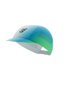 Compressport | Pro Racing Cap | Weiß / Blau / Grün