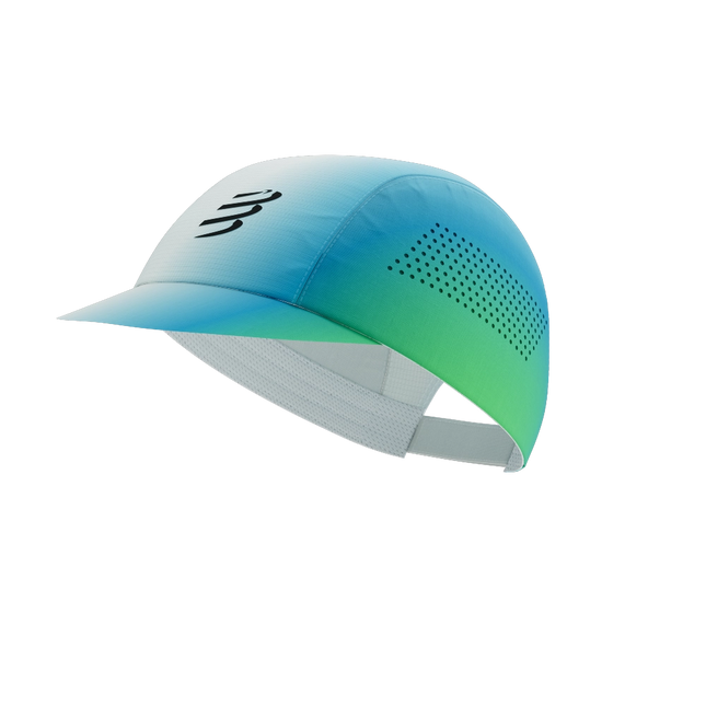 Compressport | Pro Racing Cap | White / Blue / Green