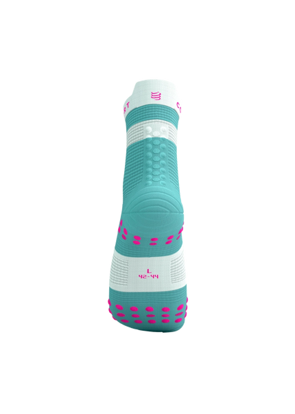 Compressport | Pro Racing Socks V4 | Run High | Ether / Neon Pink