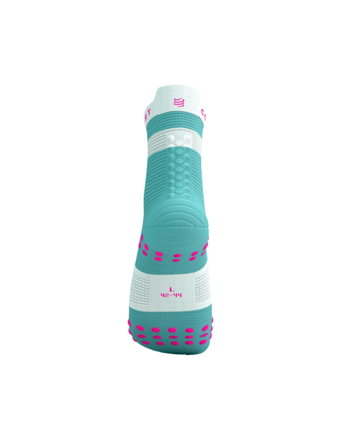 Compressport | Pro Racing Socks V4 | Run High | Ether / Neon Pink