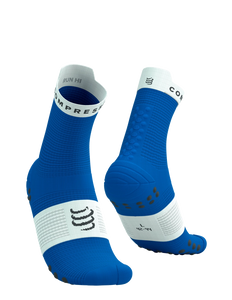 Compressport | Pro Racing Socks V4 | Run High | Princess Blue / White