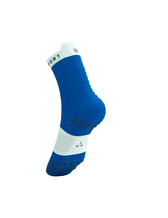 Compressport | Pro Racing Socks V4 | Run High | Princess Blue / White