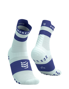 Compressport | Pro Racing Socks V4 | Run High | Star White / Orient Blue