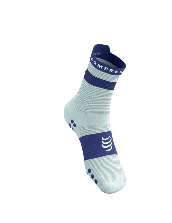 Compressport | Pro Racing Socks V4 | Run High | Star White / Orient Blue