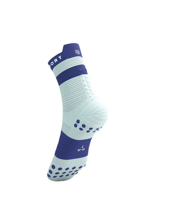 Compressport | Pro Racing Socks V4 | Run High | Star White / Orient Blue