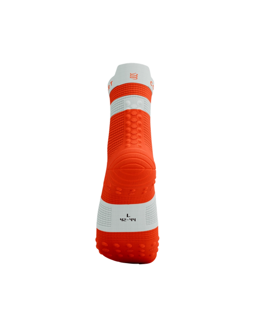 Compressport | Pro Racing Socken V4 | Run High | Tigerlily / Weiß